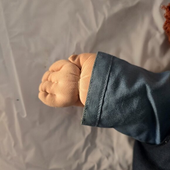 Cabbage Patch Kids Vintage 80s Boy Doll Brown Yarn Hair Brown Eyes Suit Signed - Picture 8 of 12